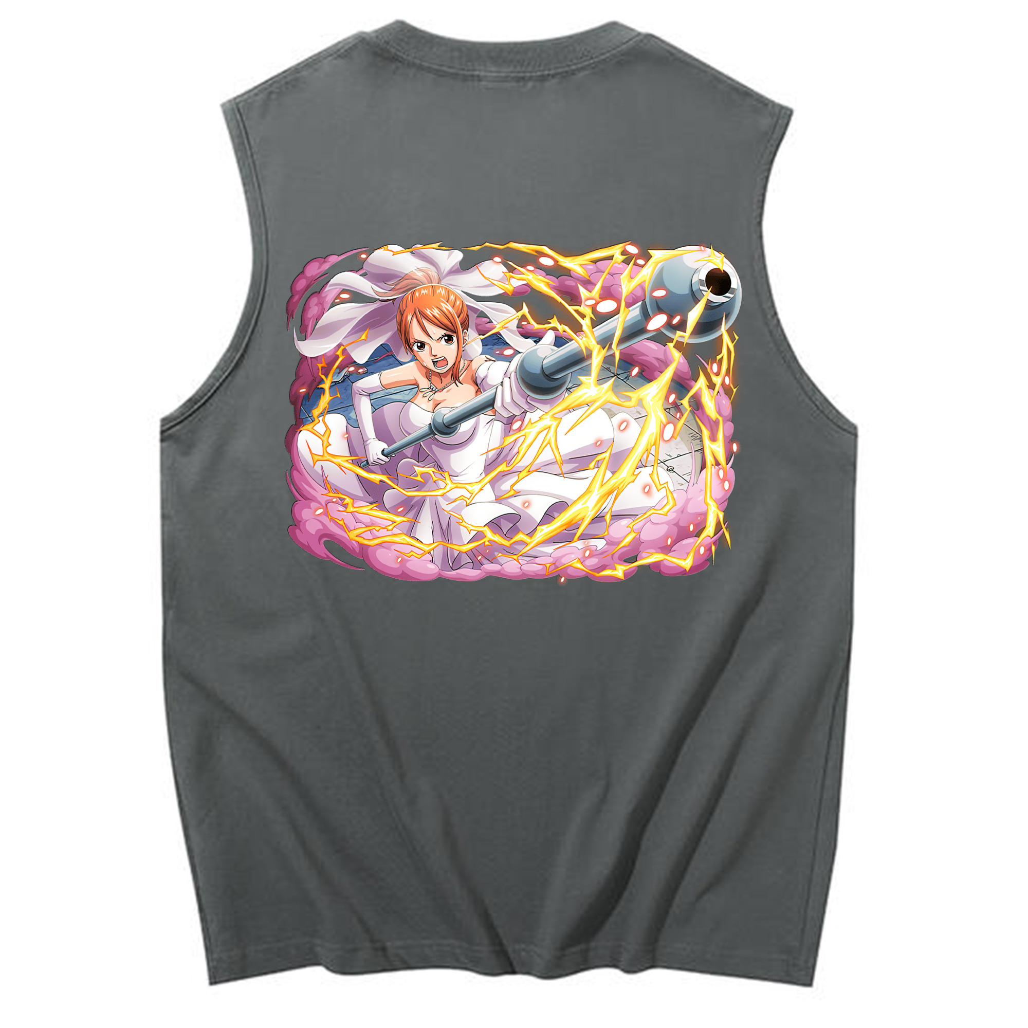 ワンピース ナミ ONE PIECE Nami コットン100％タンクトップ（背面プリント）